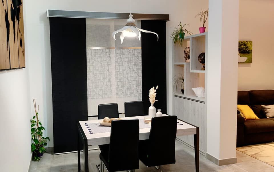 Decoración cortinas - panel japonés