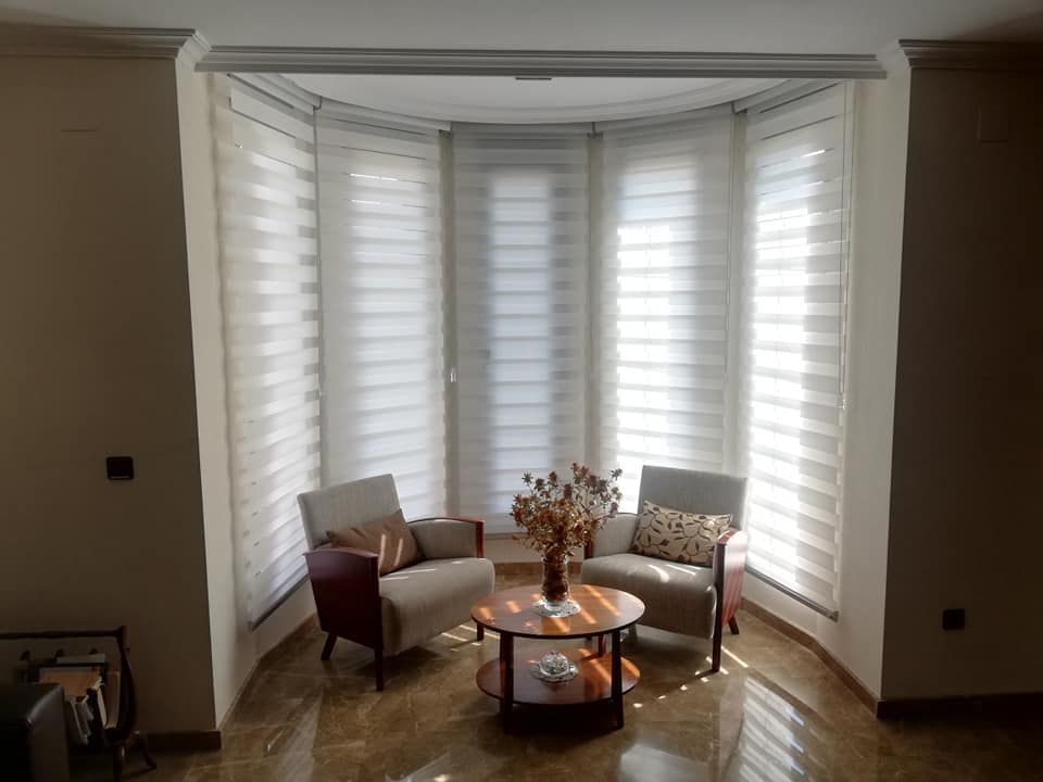 Decoración cortina técnica